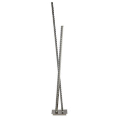 Clover Floor Lamp - Chrome Metal & Clear Crystal Integrated LED