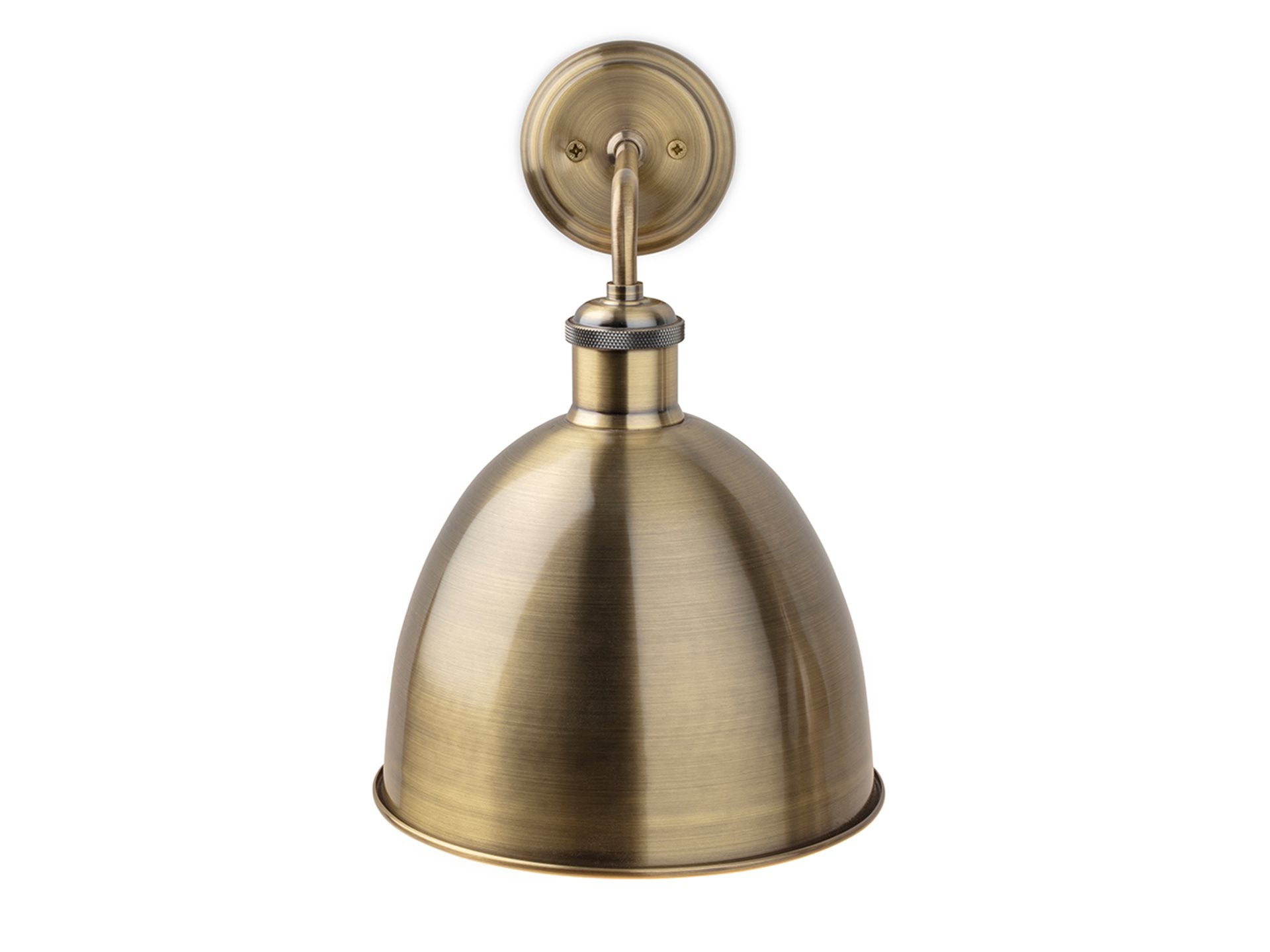 Genoa Wall Light- Antique Brass/ Brushed Steel