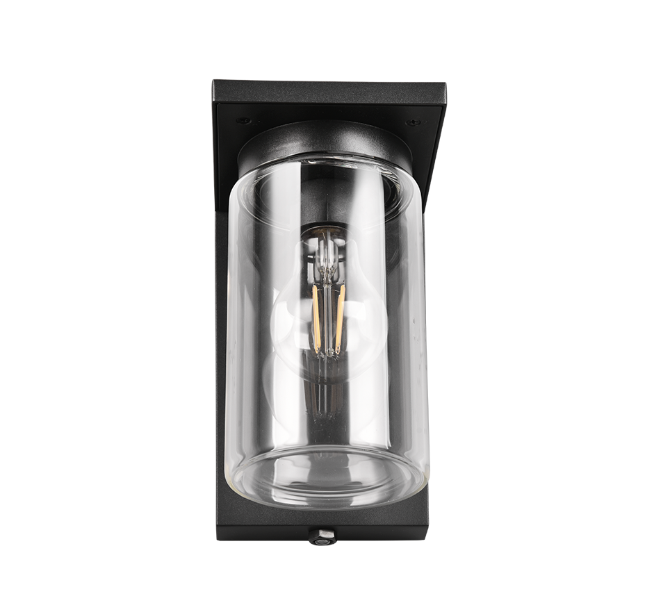 Ardila Outdoor Wall Light- Black/ Wood Finish
