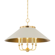 Clivedon 5Lt Chandelier - Aged Brass