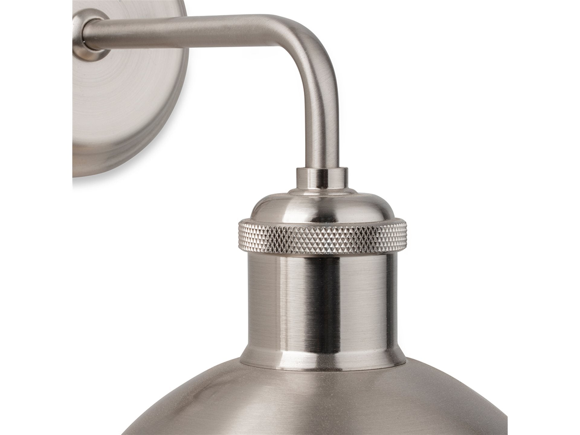 Genoa Wall Light- Antique Brass/ Brushed Steel