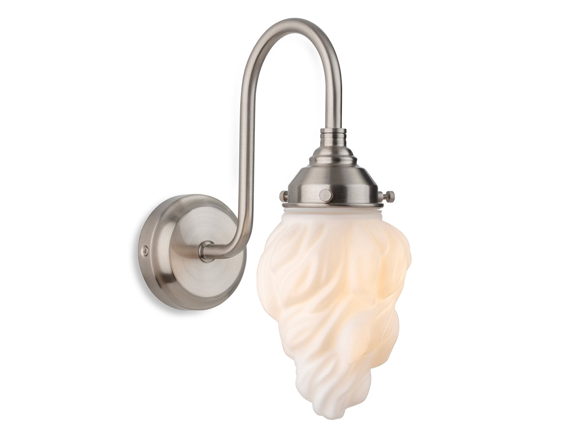 Flame Wall Light- Various Colours with Opal Flame Glass