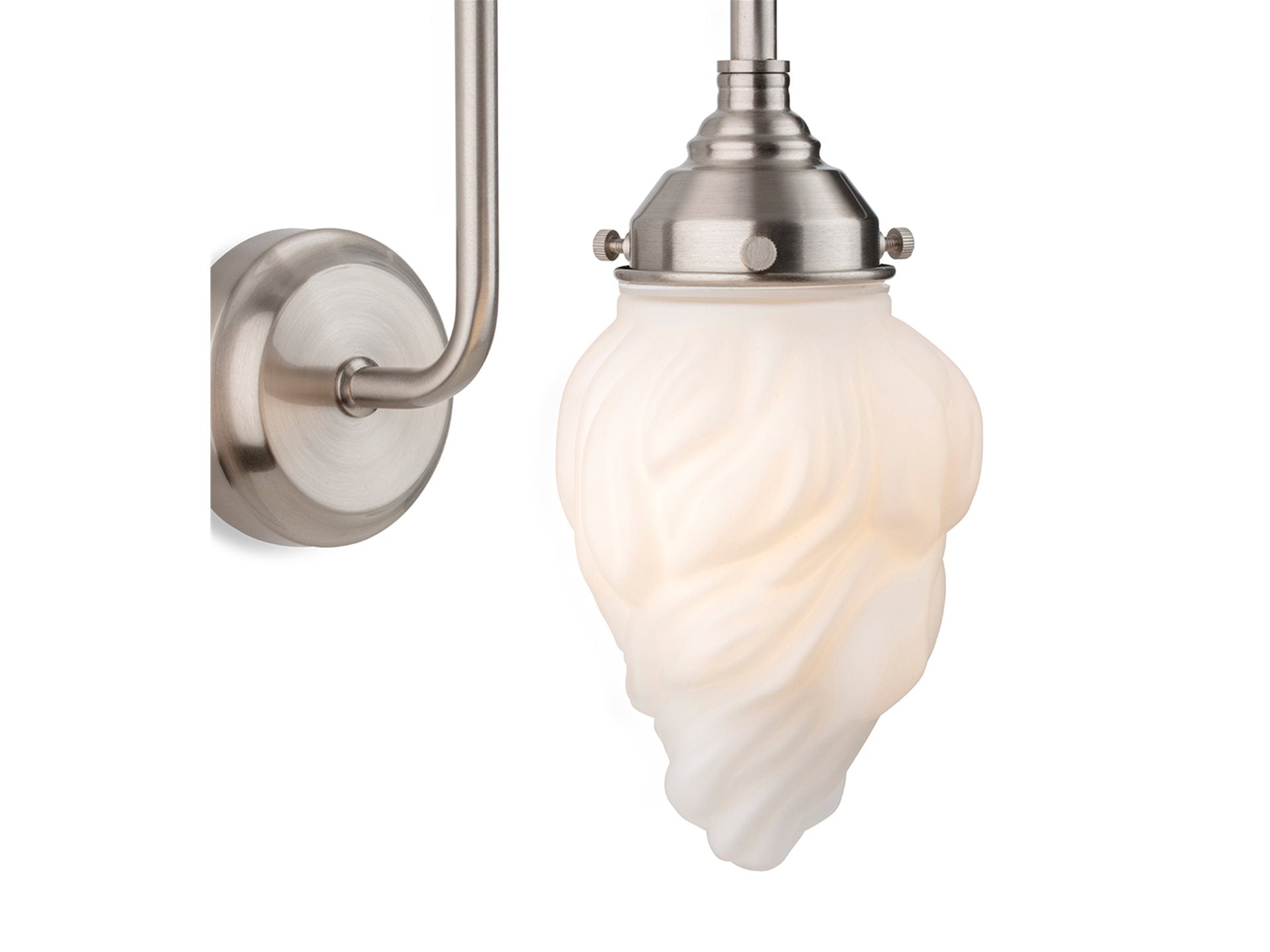 Flame Wall Light- Various Colours with Opal Flame Glass