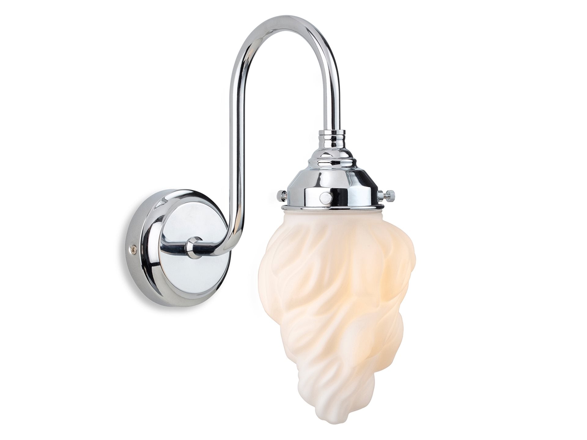Flame Wall Light- Various Colours with Opal Flame Glass