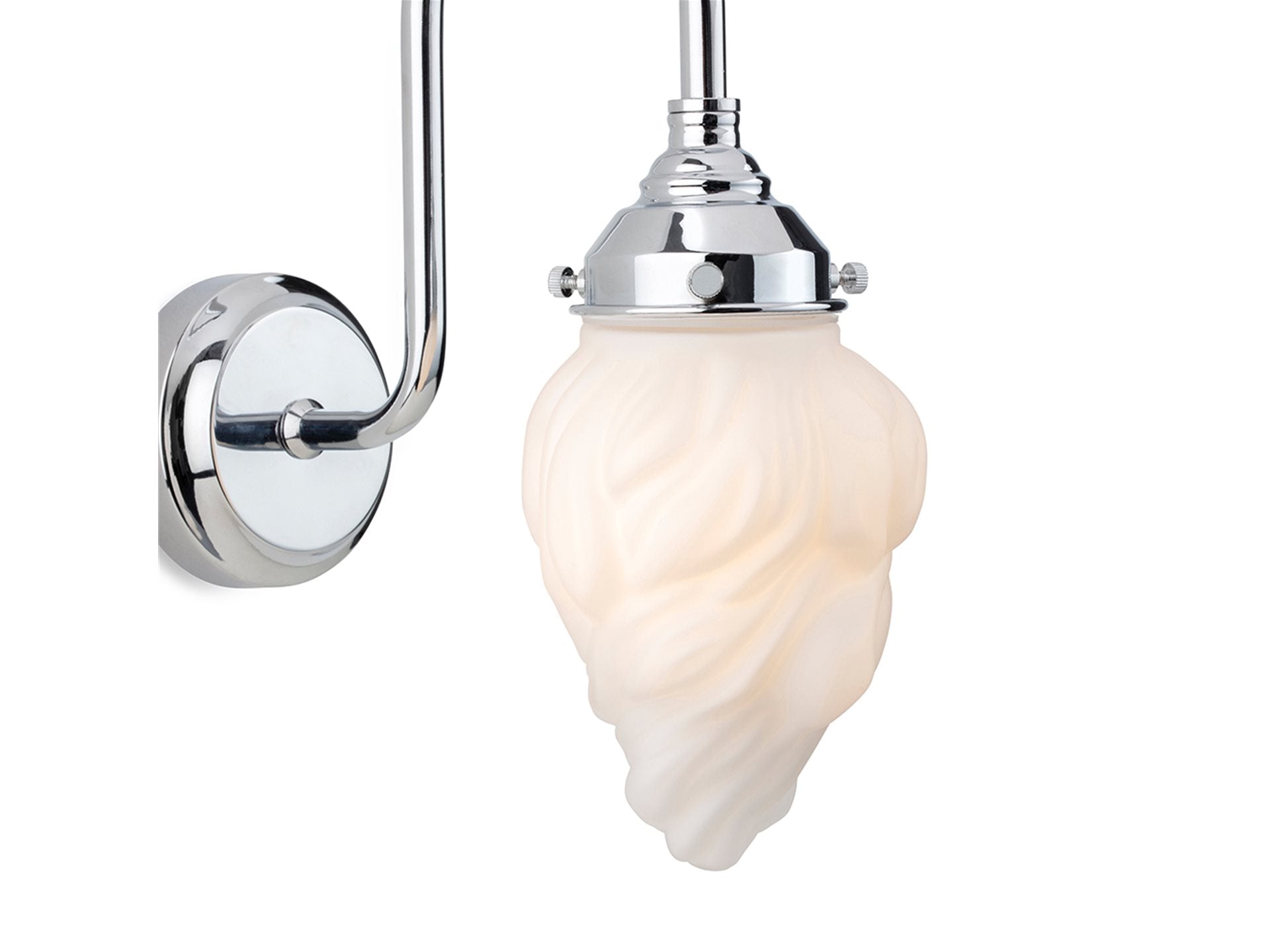 Flame Wall Light- Various Colours with Opal Flame Glass