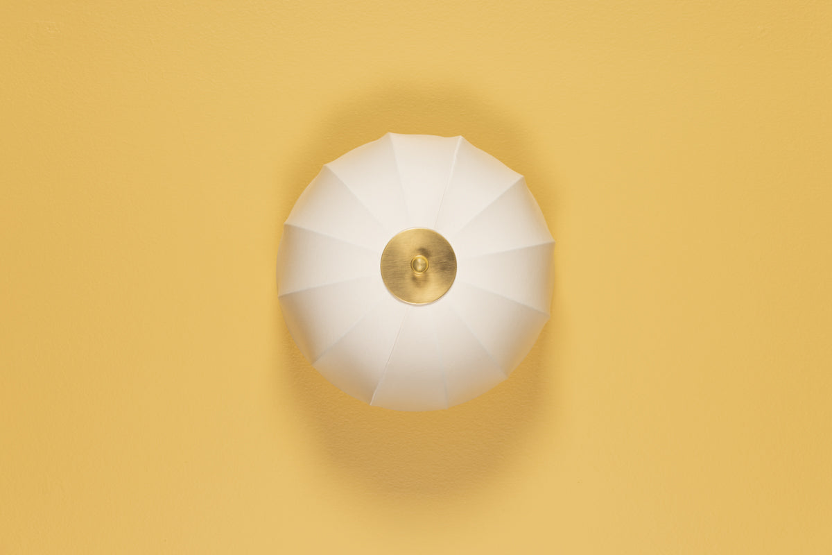 Meshelle 1Lt Flush Mount - Brass