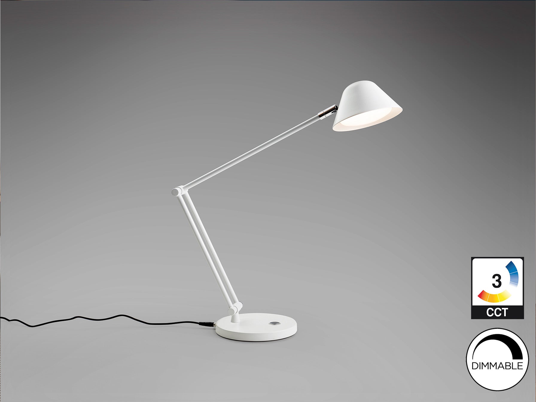 Taros  Table Lamp- White/ Black