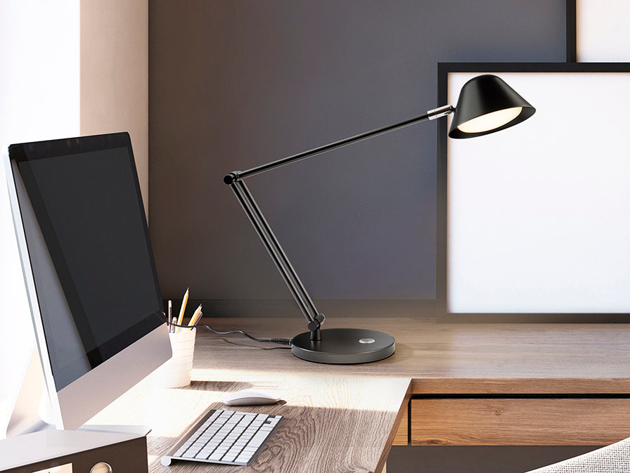 Taros  Table Lamp- White/ Black