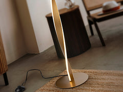 Twist LED Floor Lamp - Gold Finish