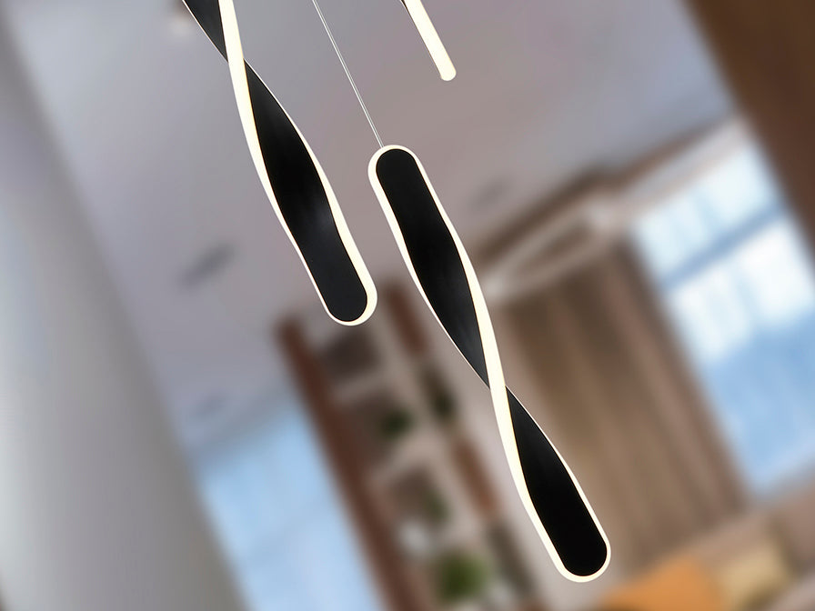 Twist - Lamp 3L Black/Gold Ip20 Integrated Led