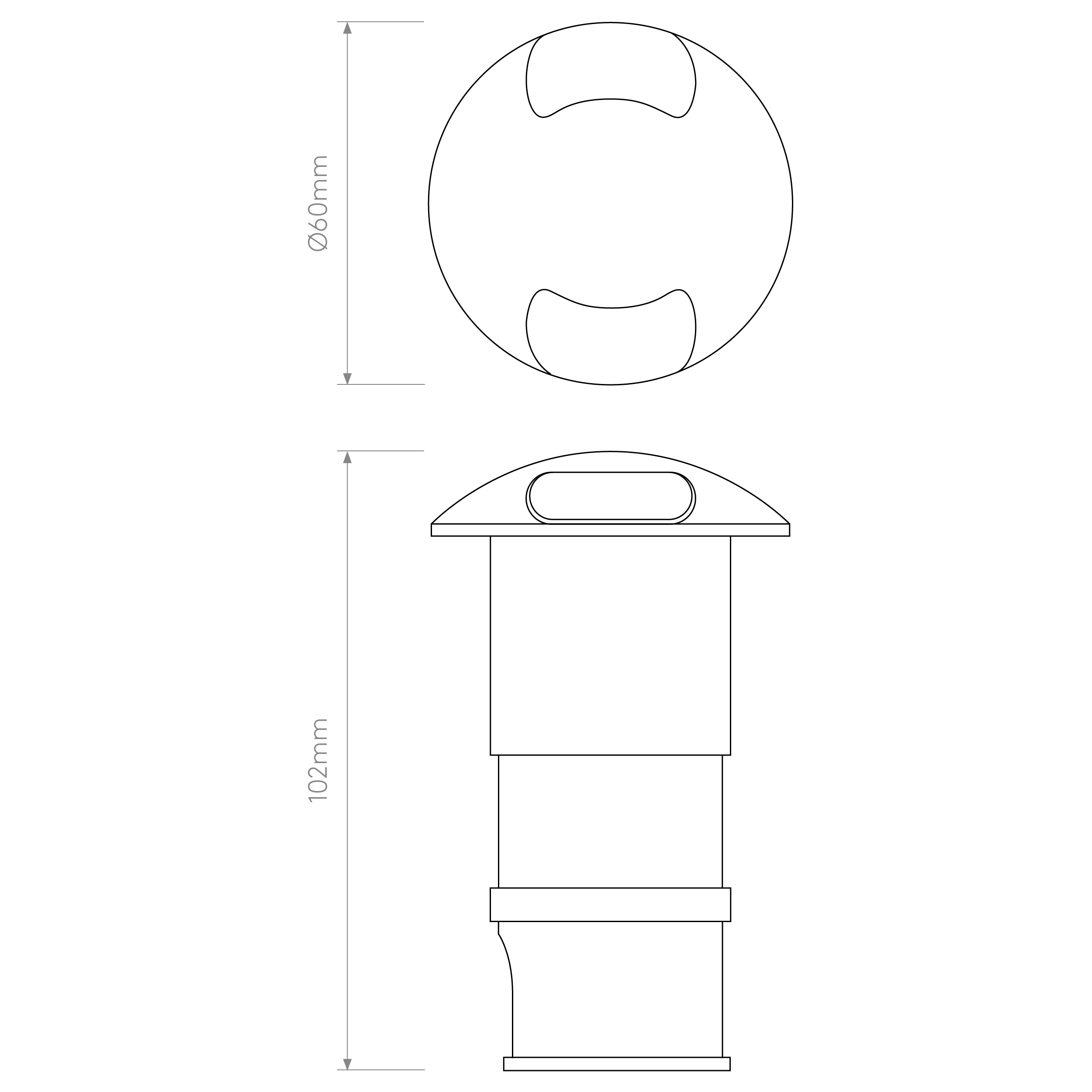 Beam One/Two Integrated LED IP67 Recessed Wall Light - Matt Painted Silver Finish