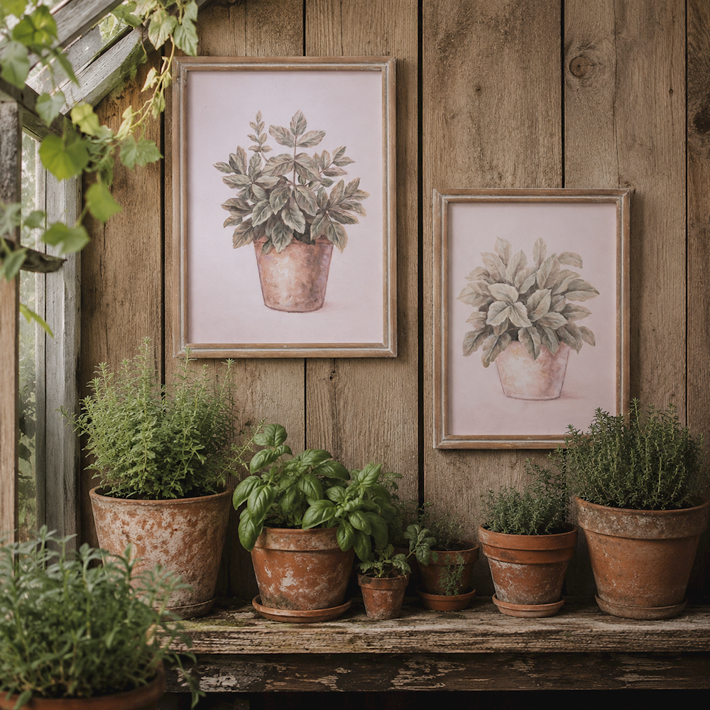 Flora Framed Potted Plant