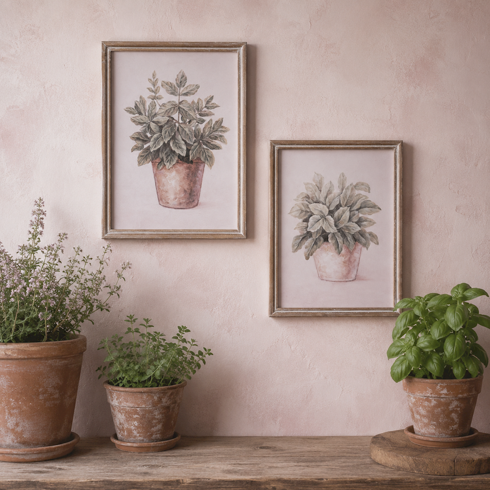 Flora Framed Potted Plant