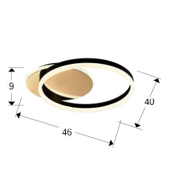 ORIEL CEILING LAMP GOLD/BLACK