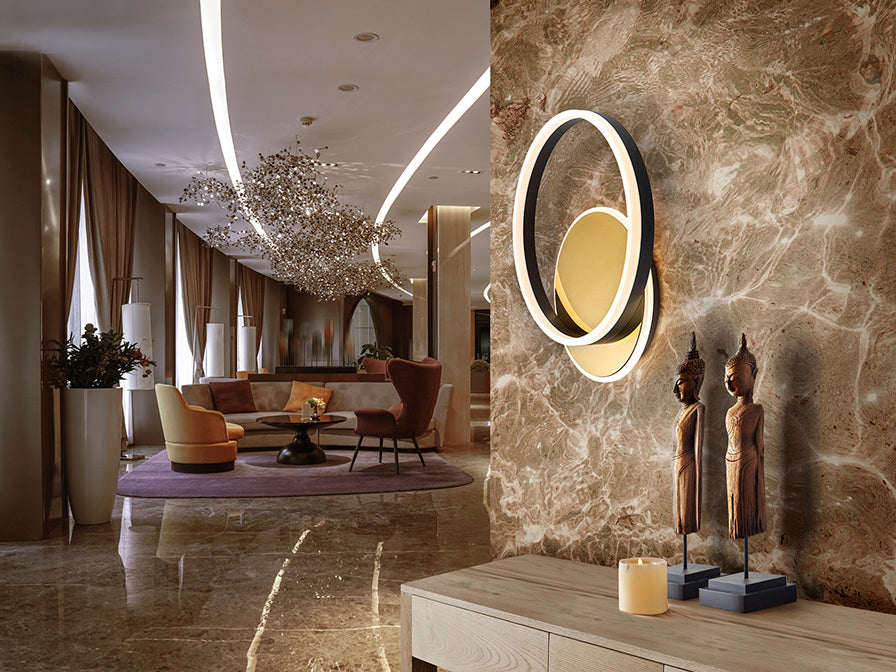 ORIEL CEILING LAMP GOLD/BLACK