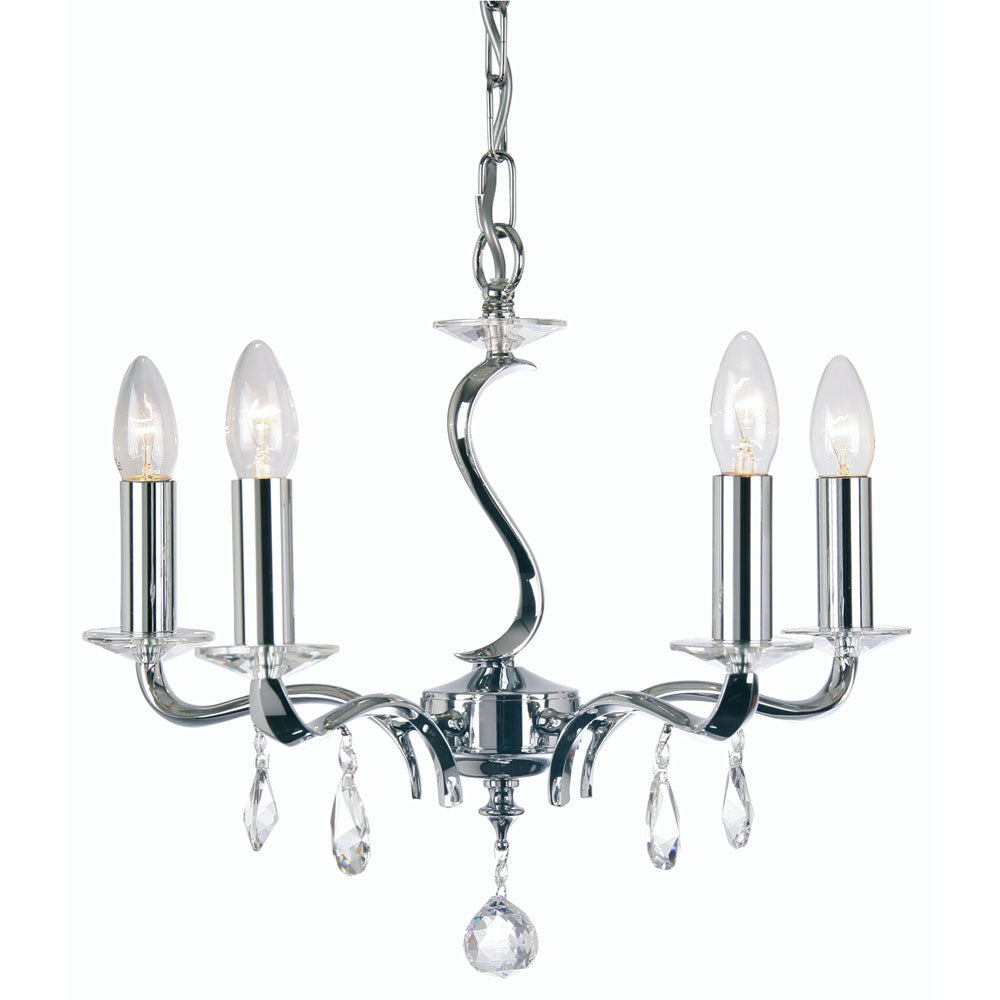 Cobra 3/5 Pendant- Chrome & Antique Brass Finishes