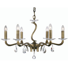 Cobra 6/9 Ceiling Light- Chrome & Antique Brass Finishes