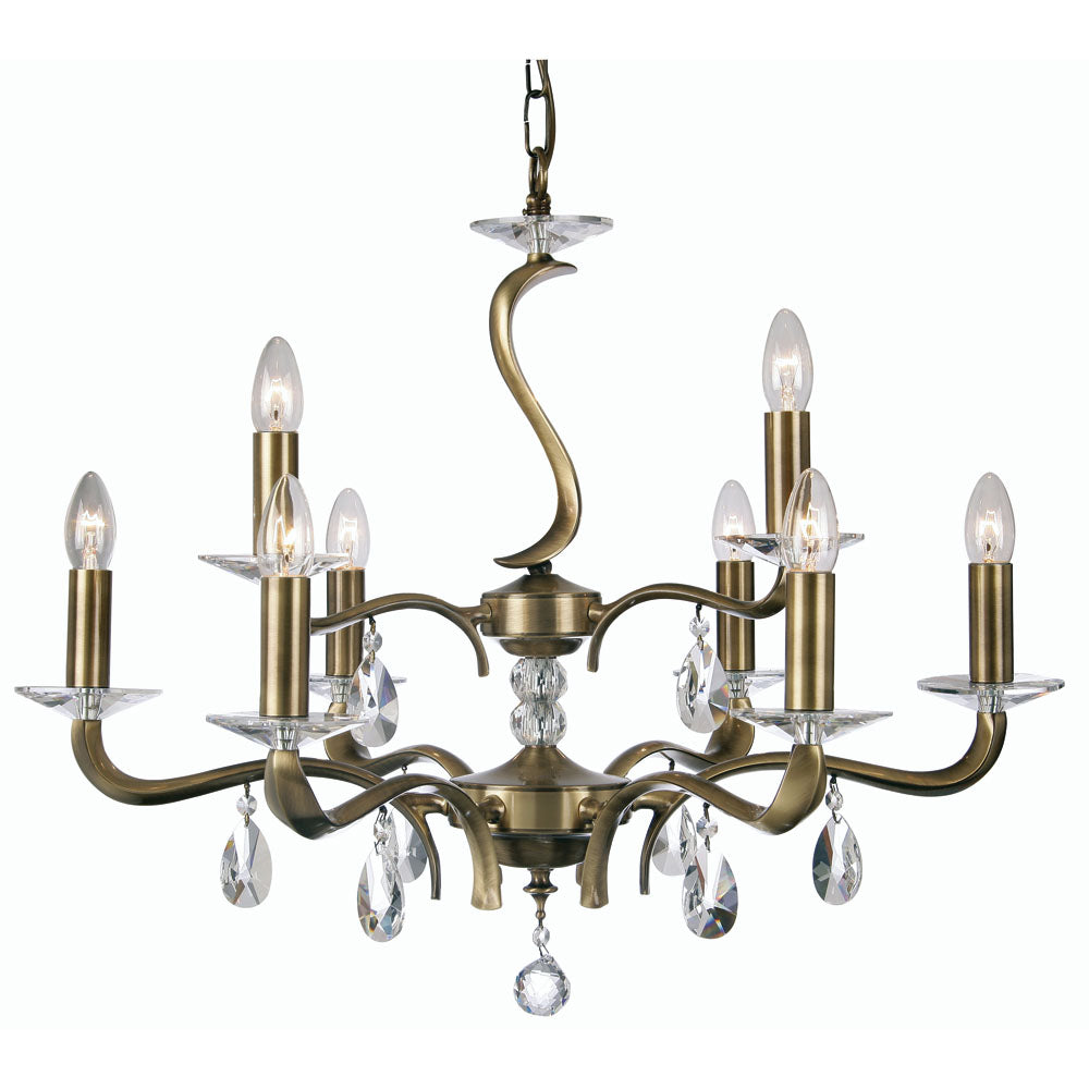 Cobra 6/9 Ceiling Light- Chrome & Antique Brass Finishes