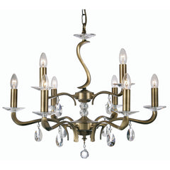 Cobra 6/9 Ceiling Light- Chrome & Antique Brass Finishes