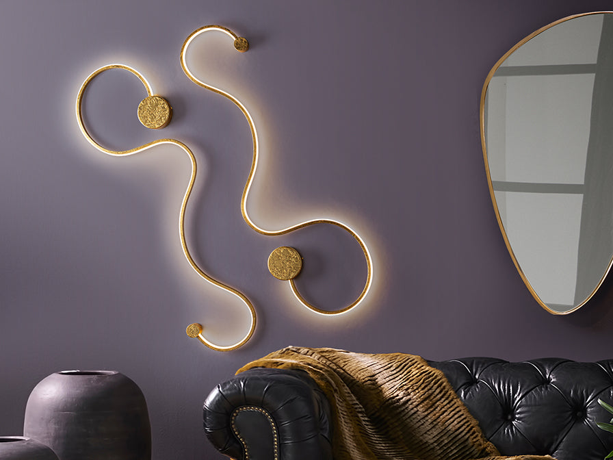 Grafos LED Wall Light - Gold/Black