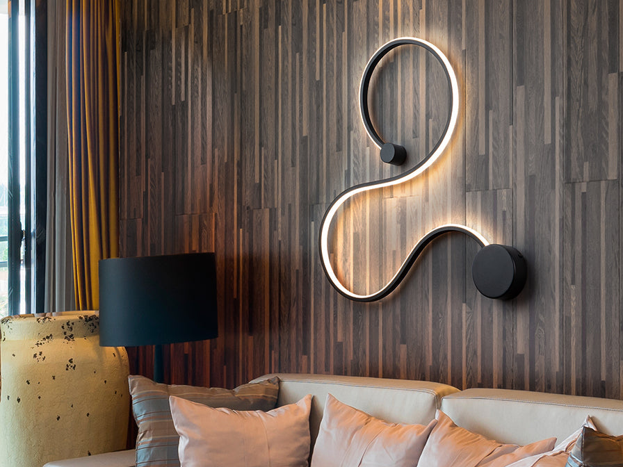 Grafos LED Wall Light - Gold/Black