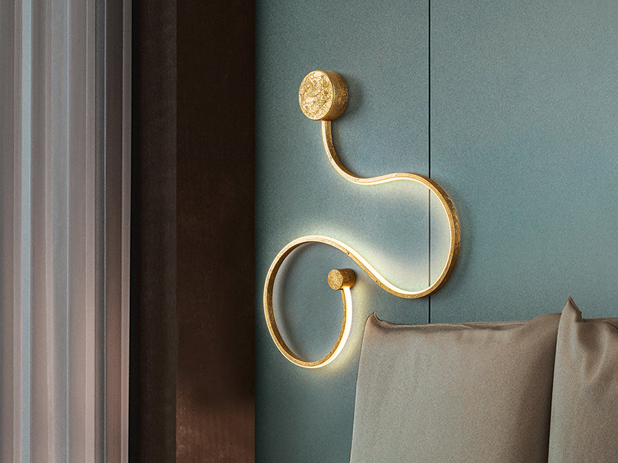 Grafos LED Wall Light - Gold/Black