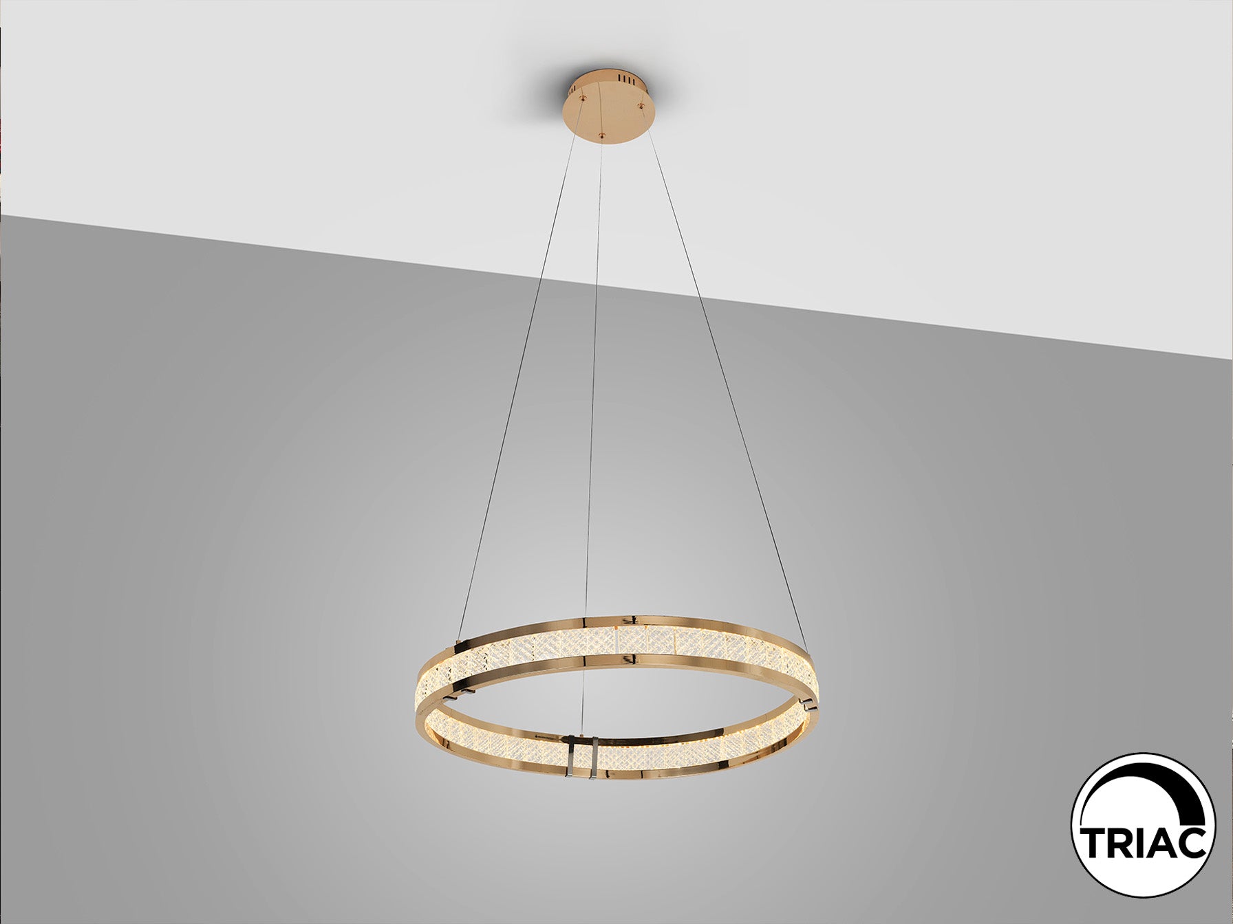 Lorian 1 Ring Ceiling Light- Gloss Golden Finish