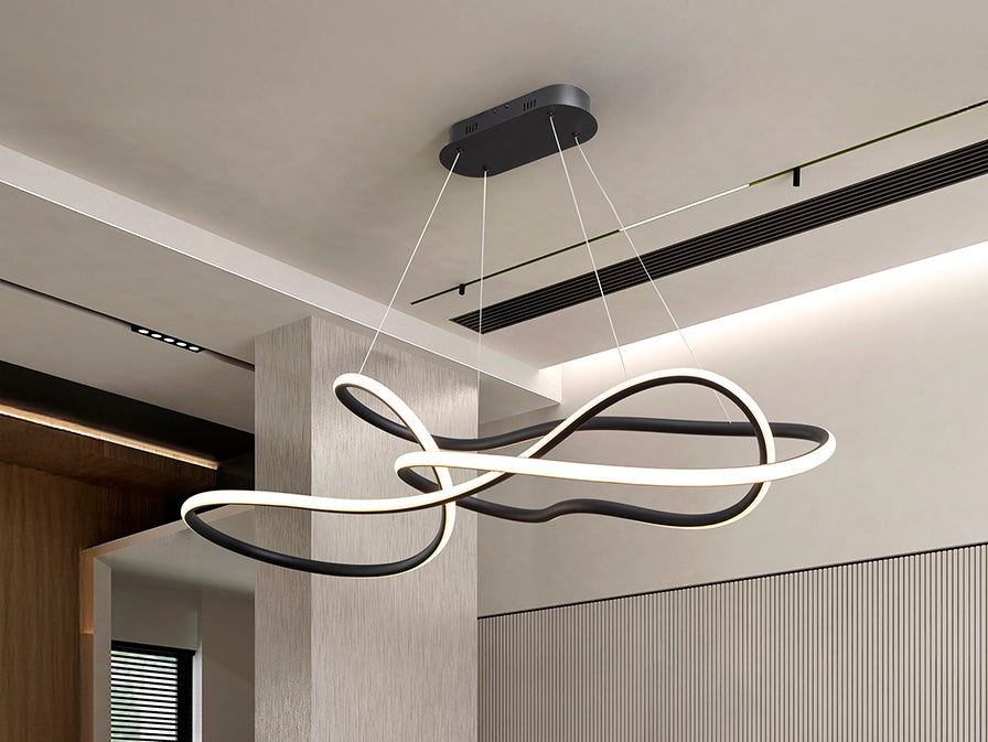 Evania Ceiling Light - Matt Black Finish
