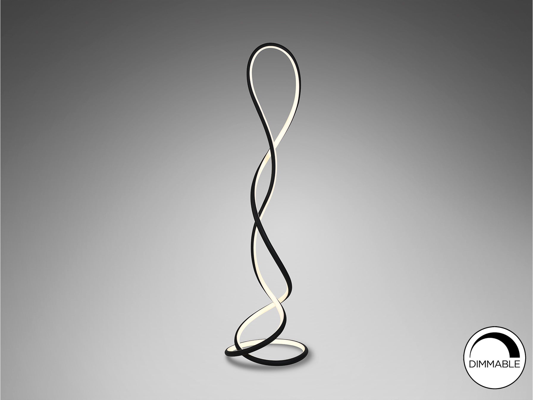 Evania Floor Lamp - Matt Black Finish