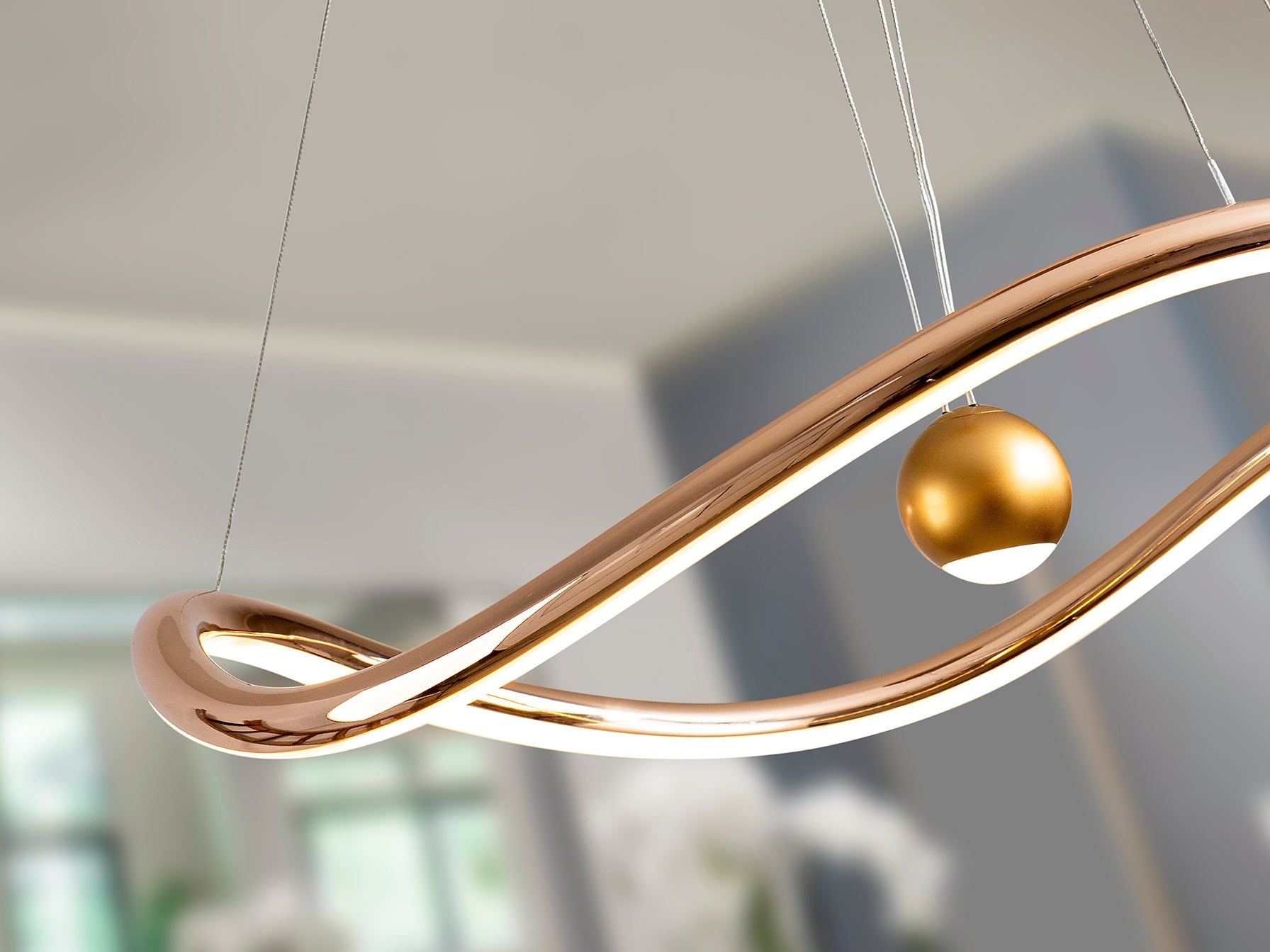 Romina Ceiling Light - Gloss Golden Finish
