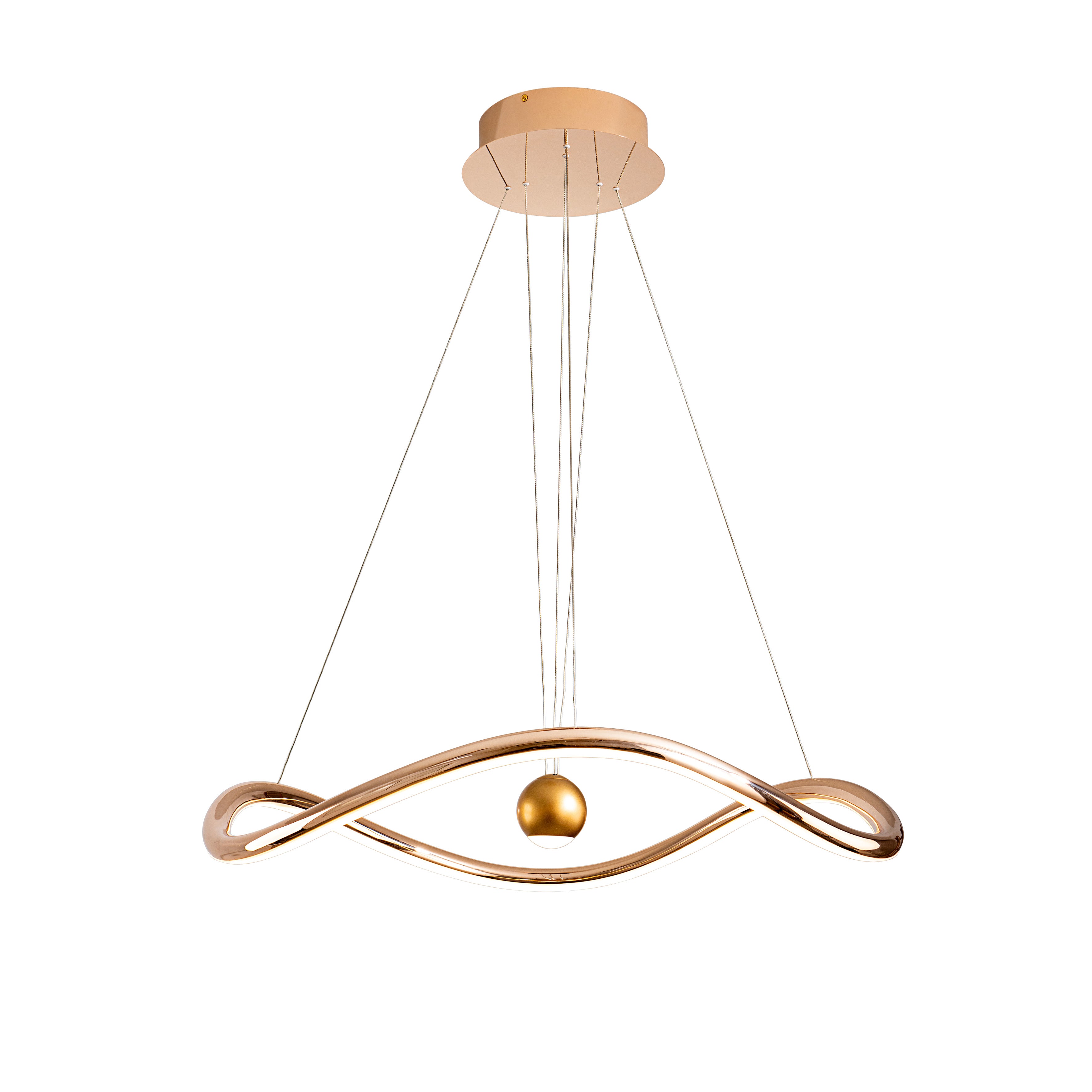 Romina Ceiling Light - Gloss Golden Finish