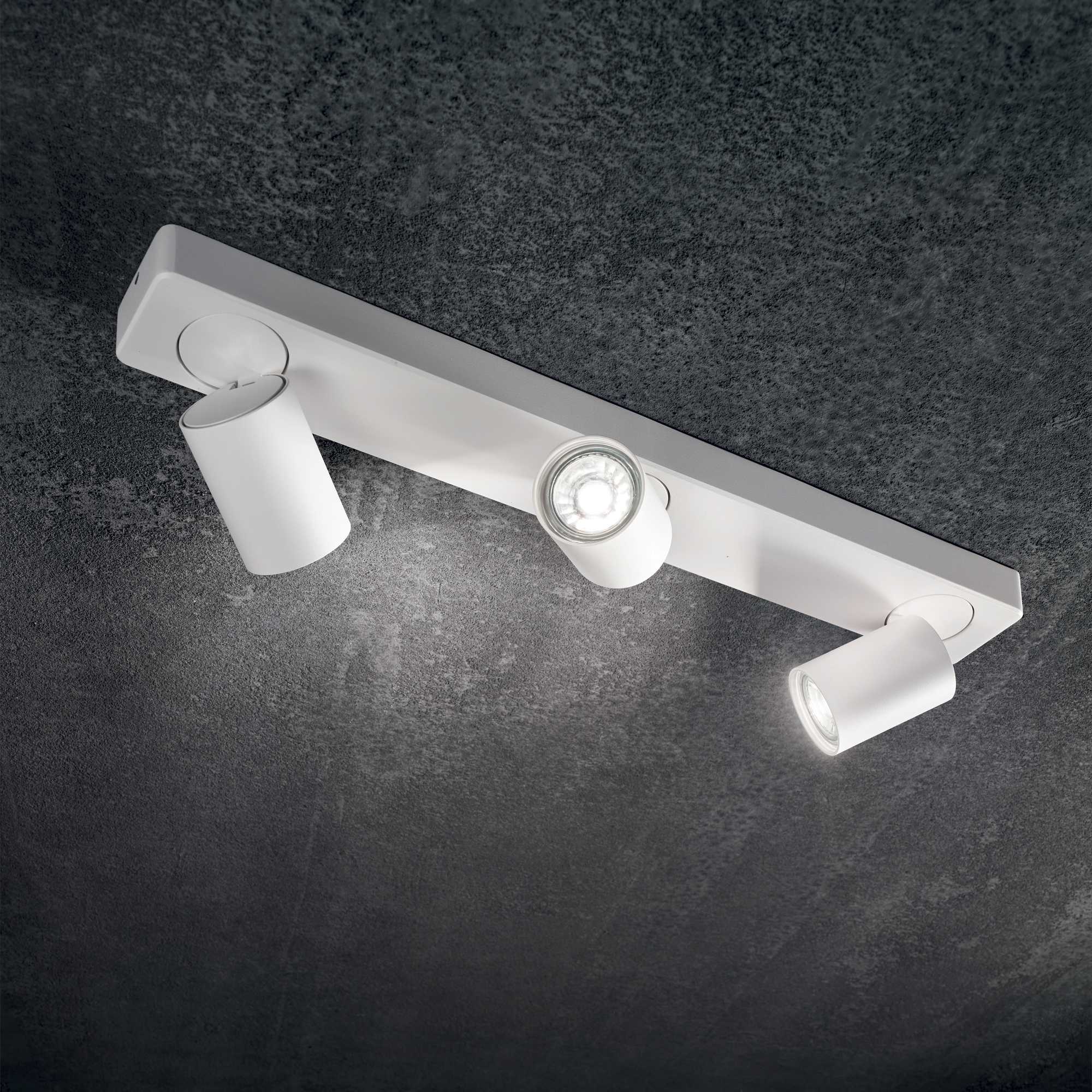 Rudy 3/4Lt Bar Spotlight IP20  - White/Black