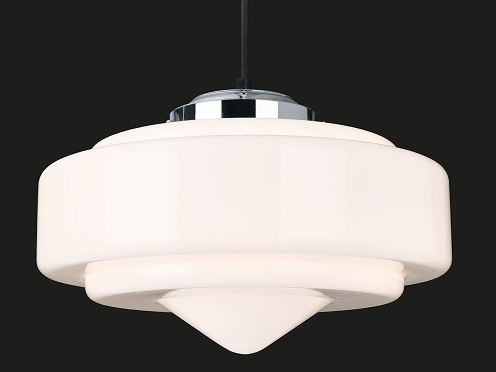 Art Deco Pendant- Chrome Various Finishes