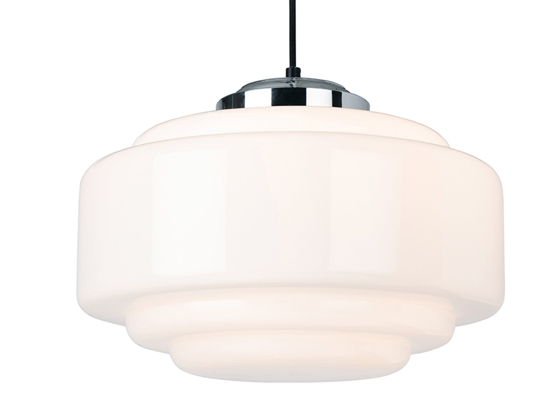 Art Deco Pendant- Chrome Various Finishes