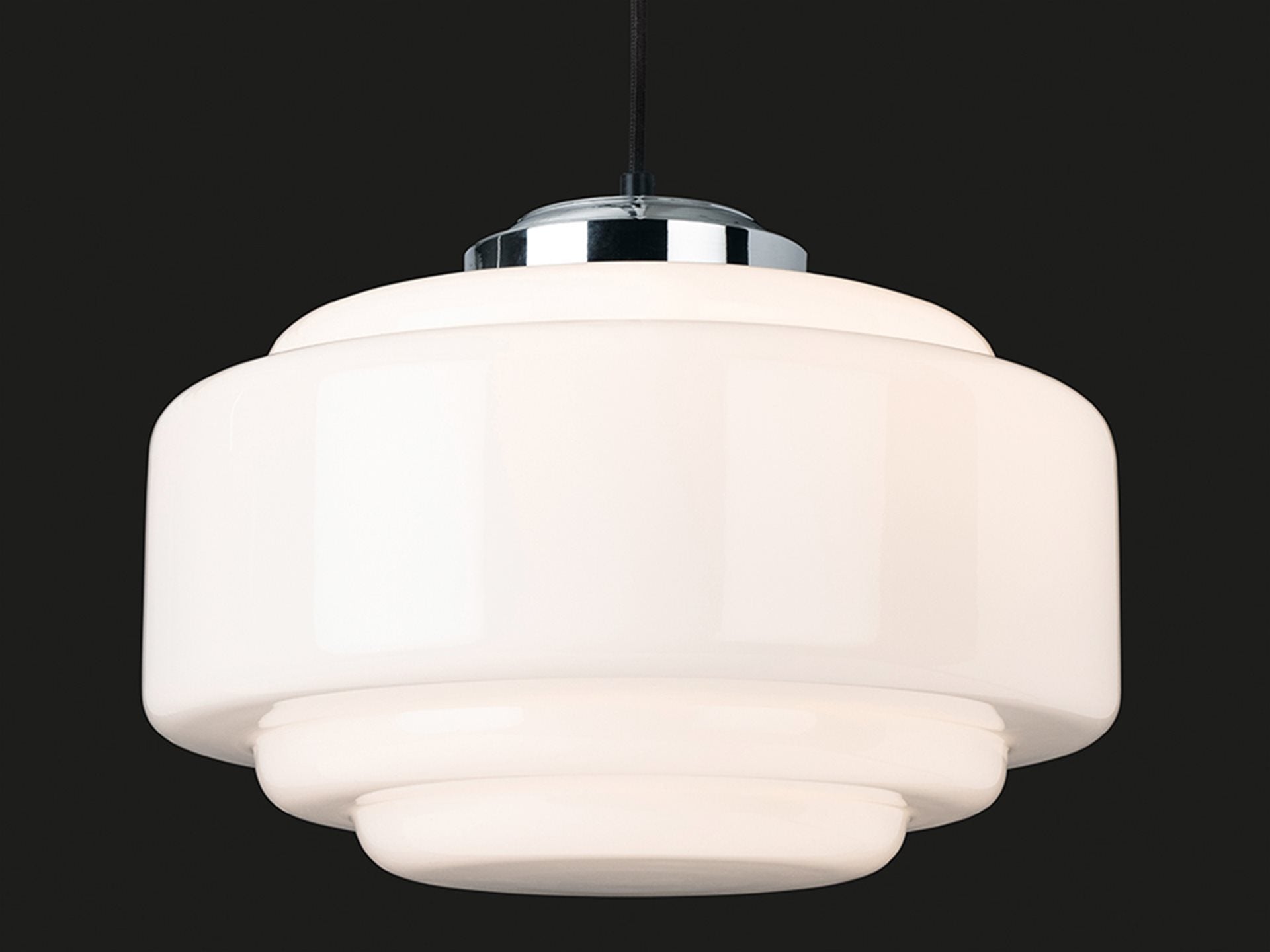 Art Deco Pendant- Chrome Various Finishes