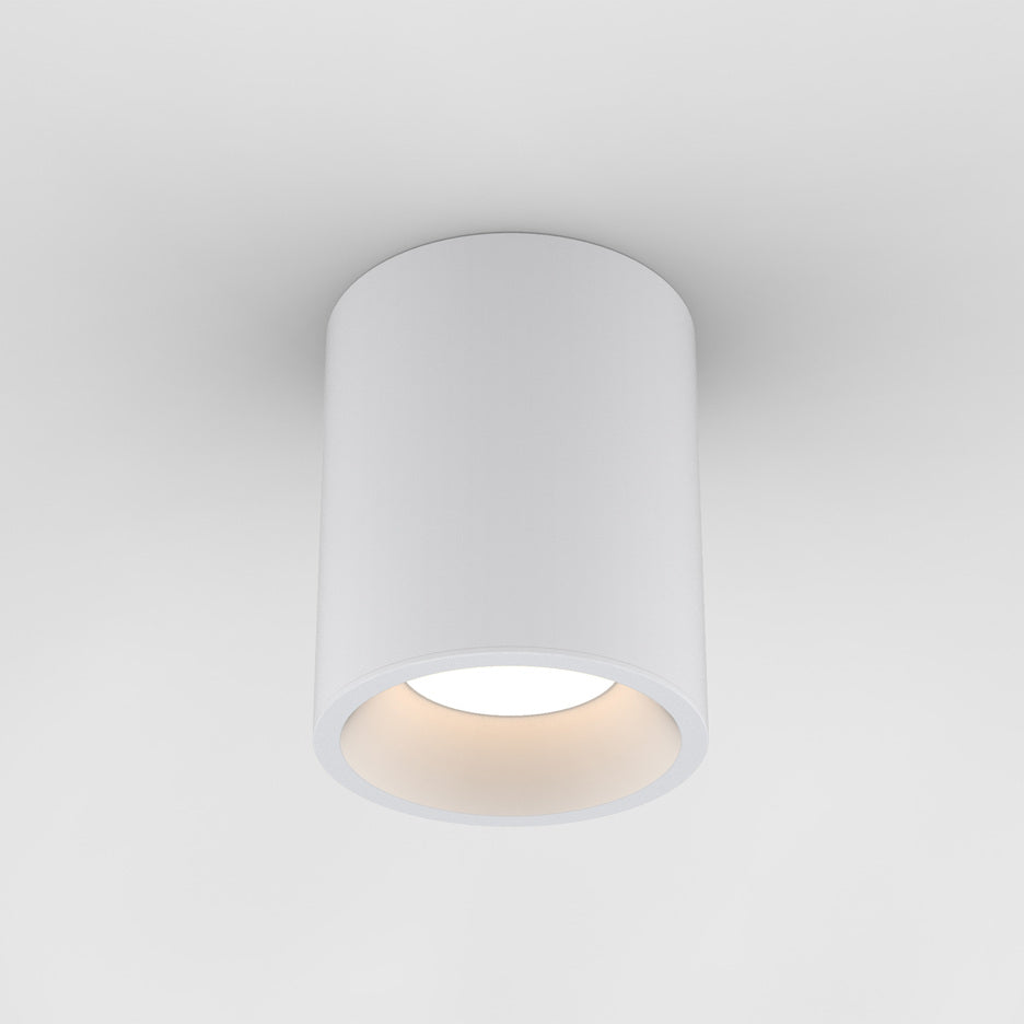 Kos Textured Black Flush Light IP44