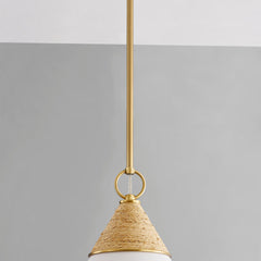 Mica 1Lt Pendant - Brass