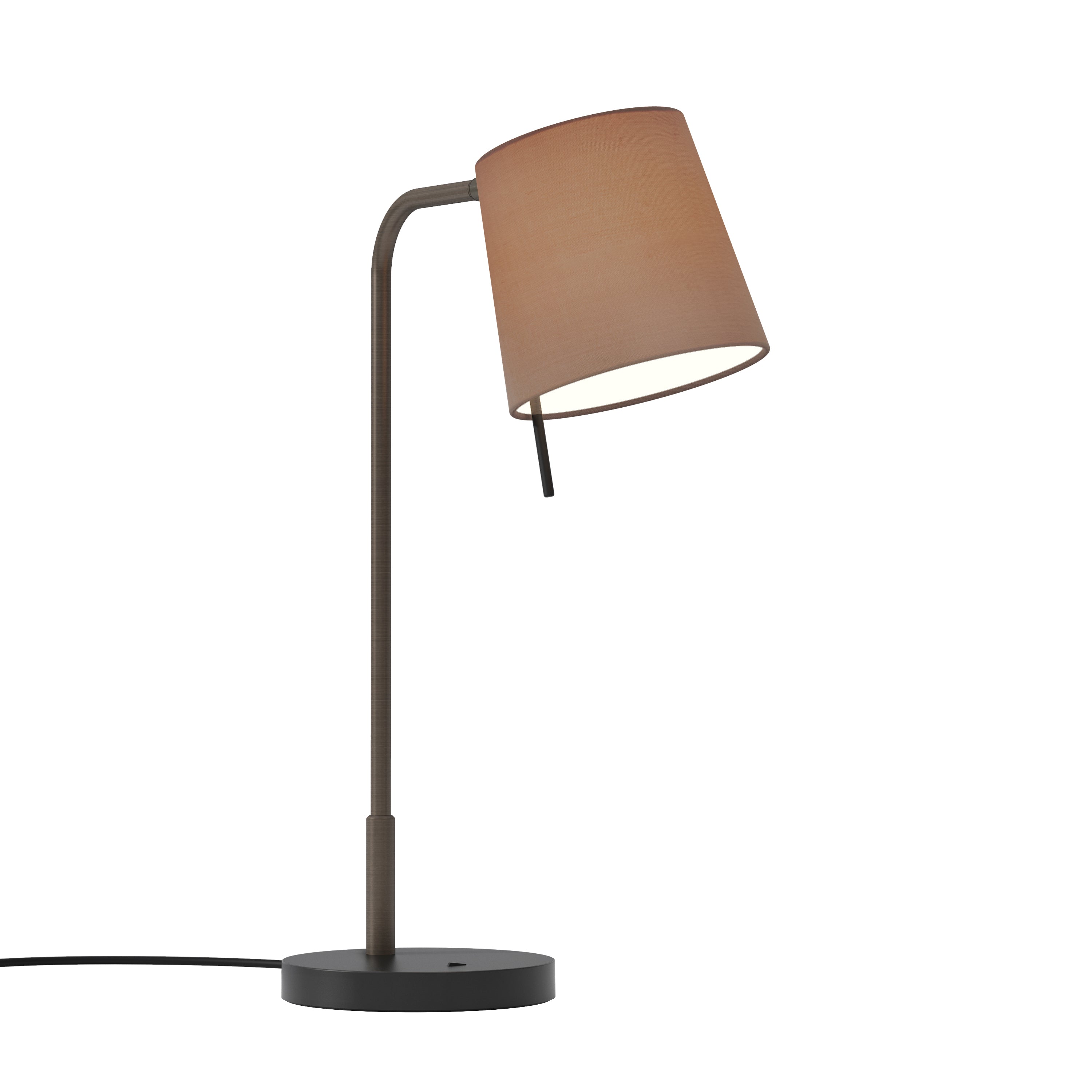 Mitsu Table Lamp- Matt Nickel/ Bronze