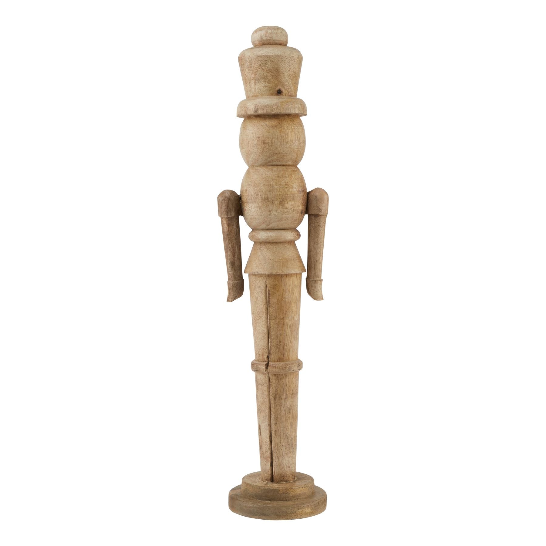Natural Large Nutcracker Decoration - Christmas Gift