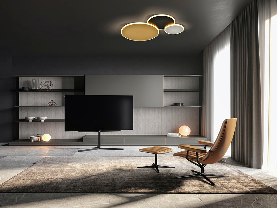 UMBRA - GOLD-BLACK-WHITE CEILING LAMP