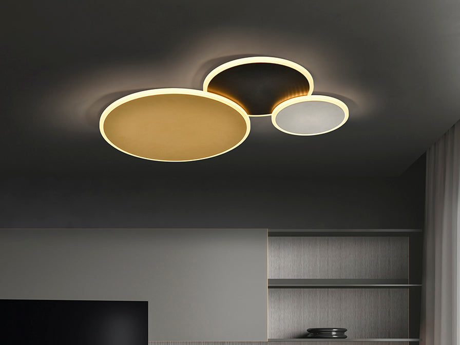 UMBRA - GOLD-BLACK-WHITE CEILING LAMP