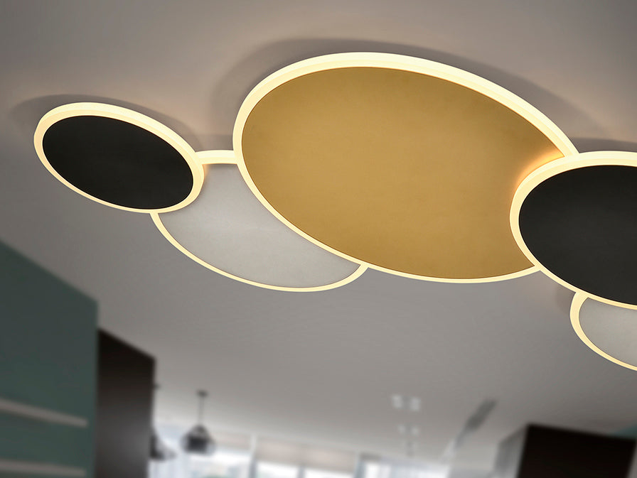 UMBRA - GOLD-BLACK-WHITE CEILING LAMP
