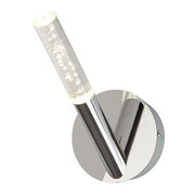 Bubbles 1lt Bathroom Wall Bracket IP44 - Bubbled Acrylic & Chrome