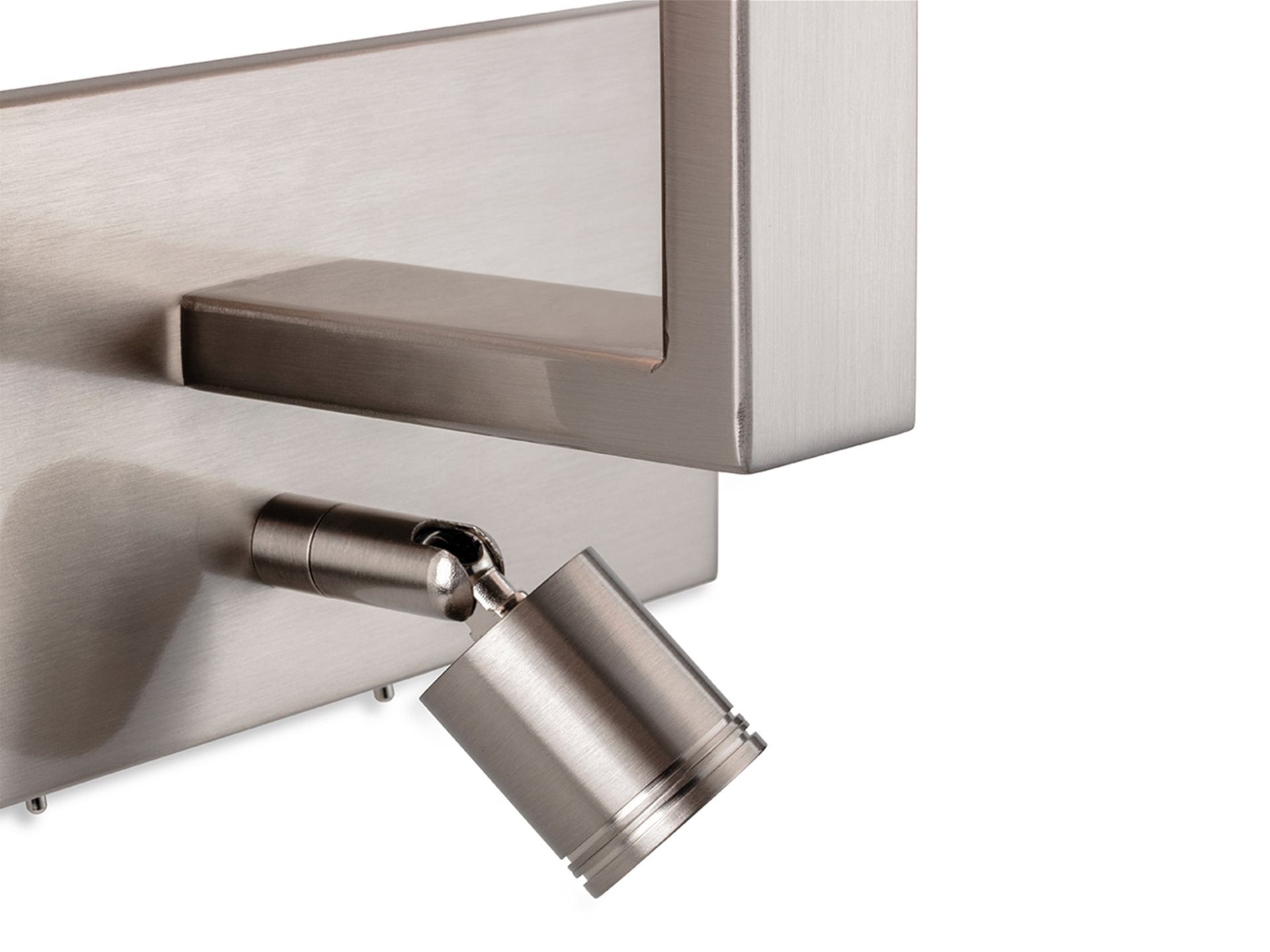 Webster 2Lt Wall Light- Chrome/ Brushed Steel Finishes