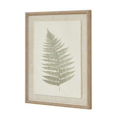 Bracken Art On Texture-Torn Paper With Beaded Frame- Promotional Offer