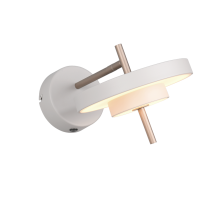 Keaton Wall Light- Warm Grey/ Black Gold Finishes