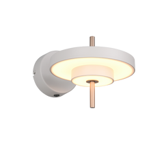Keaton Wall Light- Warm Grey/ Black Gold Finishes