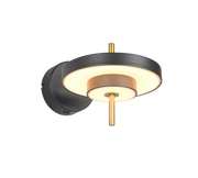 Keaton Wall Light- Warm Grey/ Black Gold Finishes