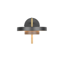 Keaton Wall Light- Warm Grey/ Black Gold Finishes