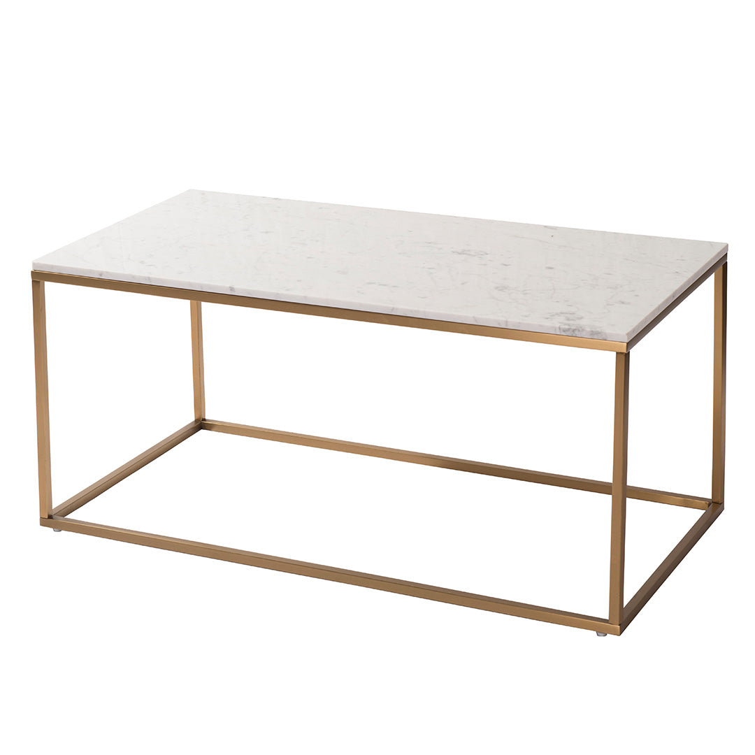Faceby Coffee table - Gold & Marble
